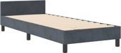 vidaXL Boxspringbed met hoofdeinde Donkergrijs 80 x 200 cm Fluweel