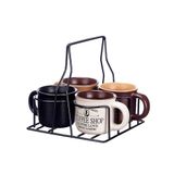Set VESSIA Set van 4 koffiekopjes, 100 ml, handvat Surt 4 kleuren, collectie VESSIA