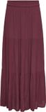 ONLY ONLMIKKA LONG SKIRT WVN NOOS Rok Dames XL Oxblood Red