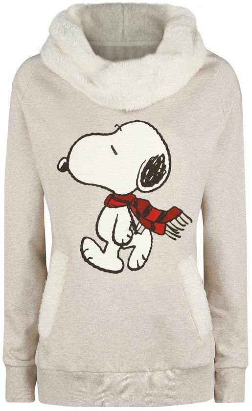 Peanuts Snoopy Winter Dames Sweatshirts - gemêleerd beige - S