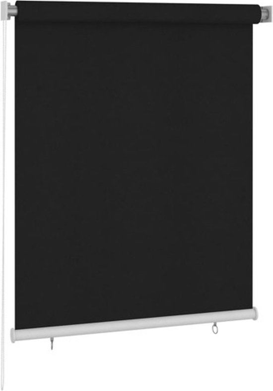 vidaXL Rolgordijn voor buiten 120x140 cm zwart