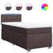 vidaXL Boxspringbed met matras, donkerbruin, 160x200 cm, gestoffeerd