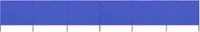 vidaXL Windscherm - 6-panelen - 800x160 cm - stof - azuurblauw