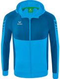 Erima Six Wings Trainingsjack Met Capuchon Dames - Curaçao | Maat: 34