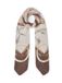 Liu Jo JEANS Foulard Ecs halsdoek Metalware 120X120, Dark Mocha, 2F6074 T2745