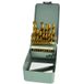 GEKO 28-delige metaalborenset - titanium coating - HSS staal - 1,5-13 mm - metaalbox