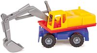 Lena PROFI Graafmachine, 27 cm, stevige schep, zandgraafmachine, speelgoedvoertuig voor kinderen vanaf 2 jaar, geschikt voor binnen en buiten, meerkleurig
