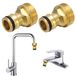 Solidchoice - 2 Connecteurs de robinet pour tuyaux d'arrosage