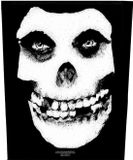 Rock Off Misfits - Face Skull Rugpatch - Zwart