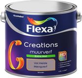 FLEXA Creations Muurverf - Extra Mat - Mengkleuren Collectie - Vol Heide - 2,5 liter