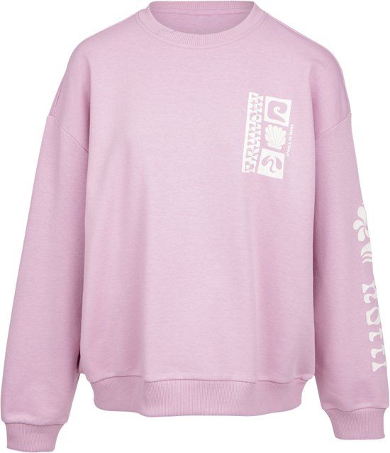 Brunotti Yanouka Sweater Mauve Mist Dames Loose Fit Crewneck S