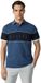 Hackett Eton Bleu Colorblock Regular Fit Coton Manches Courtes Polo Shirt XXL Homme