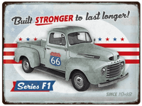 Nostalgic Art Merchandising Ford Wandbord Special Edition - Series F1 Built Stronger To Last Longer