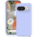 Google Pixel 9 et 9 Pro 5G - housse etui silicone gel fine + film ecran - MAUVE
