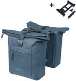 Basil Brooklyn Dubbele fietstas - 41 Liter - Blauw