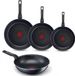 Tefal XL Force Set de poêles - Poêles Ø20/24/28cm + Wok Ø28cm - Pas geschikt voor inductie - Aluminium - Zwart