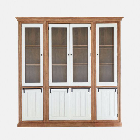 LOBERON Kast Isaverny bruin/wit