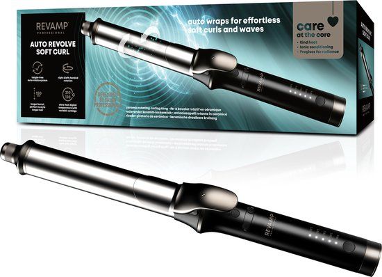 Revamp Progloss Curl Wrap CL3000 Automatische Krultang - 32mm - Ionentechnologie - Zwart