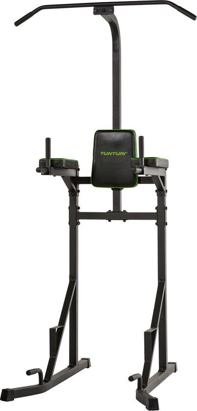 Tunturi PT20 Power Tower - Pull up station - Dip station - Sit up - Zwart