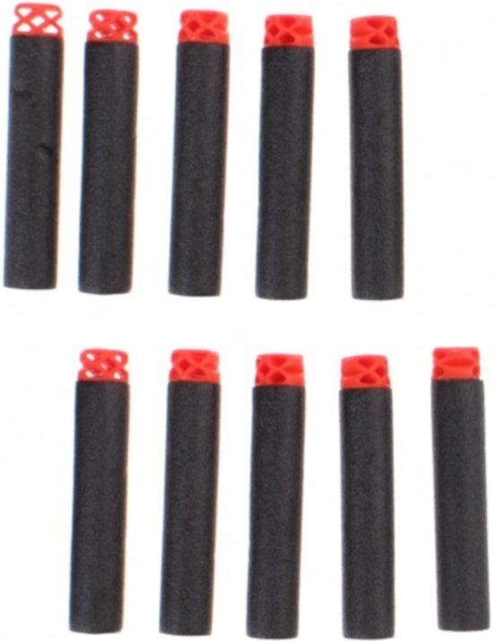 Tack Pro Navulset Pro Refill Foamdarts 6,5 Cm 20 Stuks - Zwart