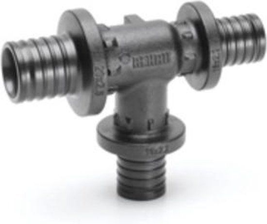 Rehau Rautitan T stuk PX verloopaftakking en verloopdoorgang 20x16x16mm