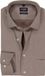 OLYMP Luxor modern fit chemise - structure - noga brun - Repassage facile - Tour de cou : 39
