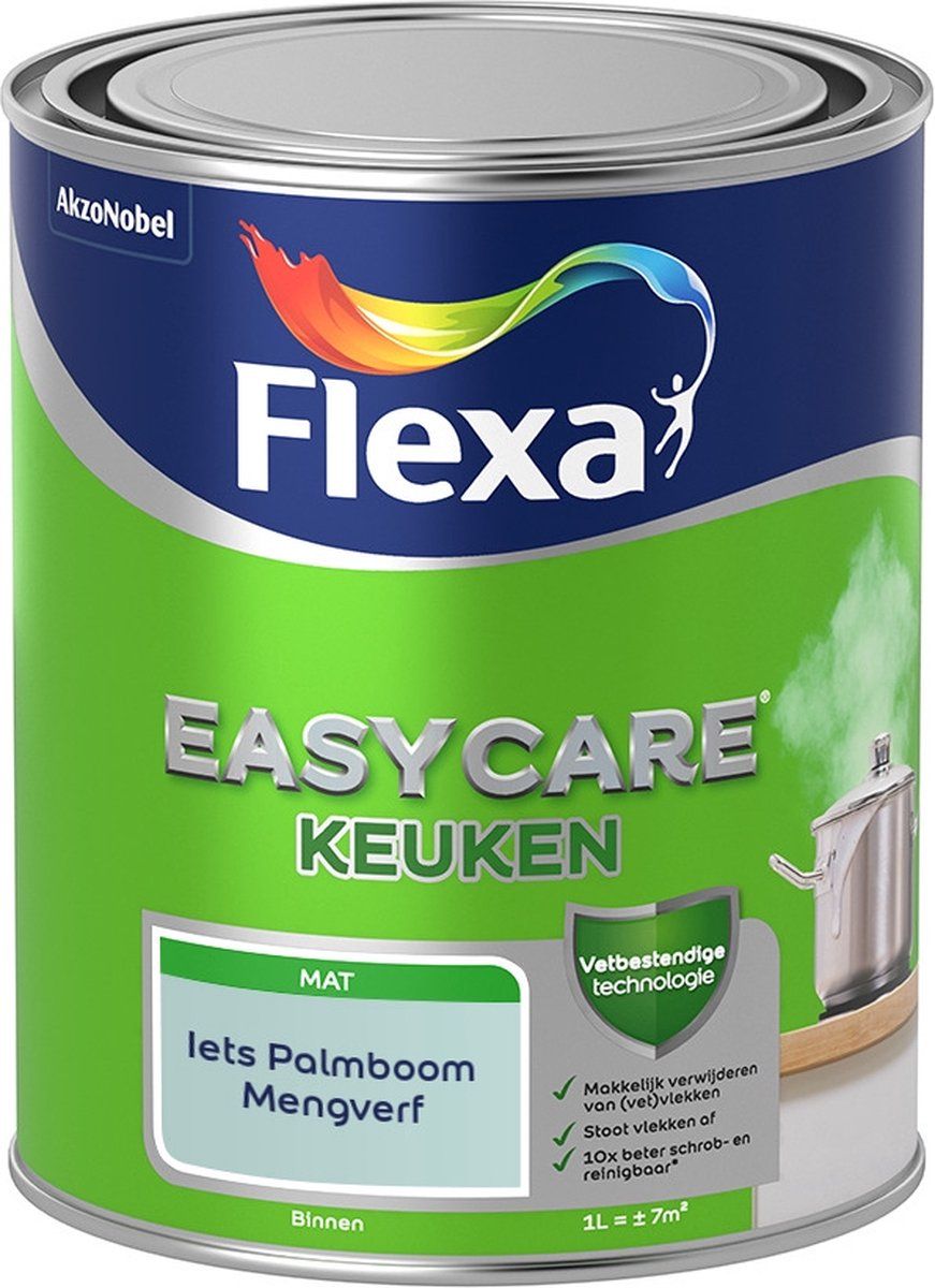 FLEXA Easycare Muurverf - Keuken - Mat - Iets Palmboom - 1 liter
