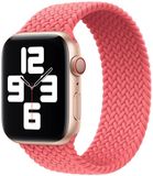 Apple Gevlochten solobandje voor de Apple Watch | 44/45/46/49 mm - Maat 5 - Pink Punch