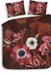 Heckettlane Bettbezug Niall - 200x200-220 cm - Baumwollsatin - Blumenprint - Rot