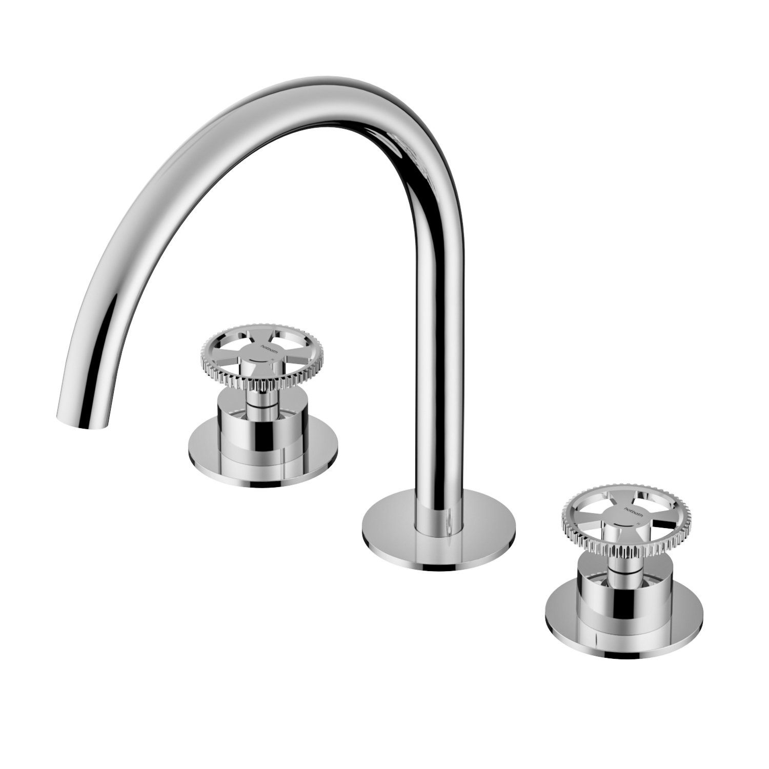 hotbath Cobber @work CW033 Wastafelmengkraan 3 gats Mat Zwart