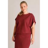 Yest Curve top Plus Size - rood