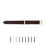 SELVA horlogeband, 14-24 mm, leer, verwisselbaar, vervangende band voor smartwatch, gemaakt in Duitsland