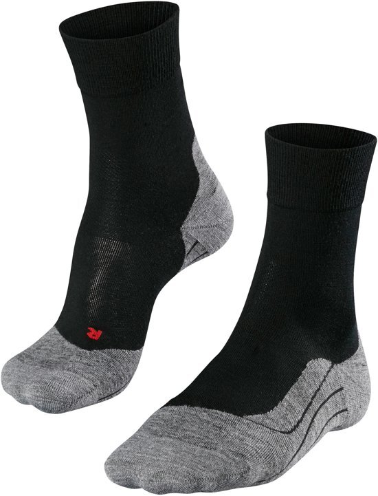 FALKE Ergonomic Sport System Falke RU4 hardloopsokken Heren Wool zwart Maat 39-41