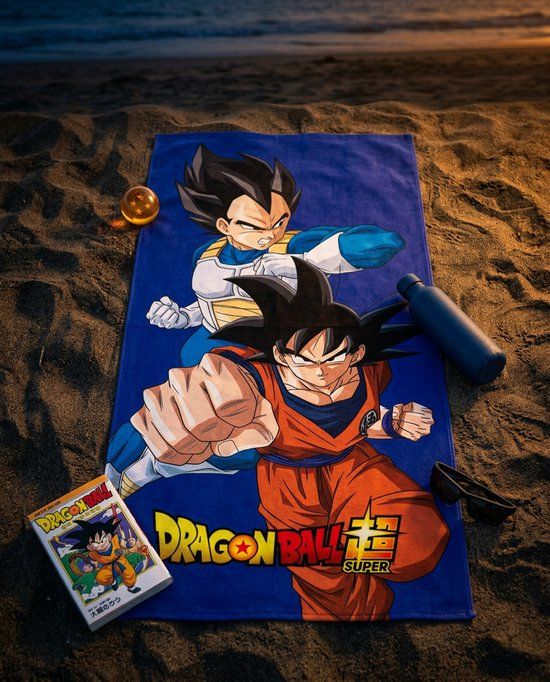 4KidsOnly Dragon Ball Z strandlaken Goku & Vegetta 70 x 140 cm