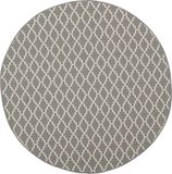 Safavieh Trellis Indoor/Outdoor Woven Area Rug, Courtyard Collection, CY6919, in Antraciet & Beige, 160 X 160 cm
