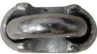TOOLCRAFT Staaldraadklem 3 mm M4 Staal Verzinkt 827907 10 stuk(s)