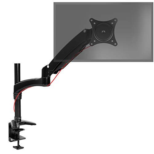 Duronic DM551X2 Enkele Monitor Beugel | Zwart Aluminium | 15"-27"