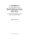 El Libro Esencial De Información Infantil