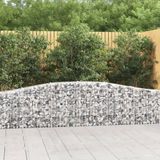 Maison Exclusive - Geknoopte gaasbakken, 4 stuks, 400x30x60/80 cm, verzinkt staal