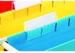 Esselte Klassieke labelhouders met etiketten voor klassieke hangmappen, 50 mm, transparant pak van 25, 94514, wit