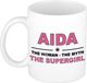 Bellatio Decorations naam cadeau mok - Aida - Woman Myth Supergirl - koffiemok - 300 ml - collega - moederdag