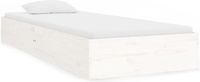 vidaXL Bedframe massief hout wit 90x190 cm