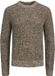 JACK&JONES JJLIAM KNIT CREW NECK Heren Trui L Acryl/Katoen Herfst/Winter 2024 Crockery