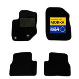 DBS Automatten - op maat gemaakt voor Opel Mokka vanaf 02/2021 - Antislip met bevestigingsclips - 4 automatten voor/achter - zwarte tapijt