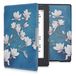 kwmobile hoes compatibel met Kobo Aura H2O Edition 1 - Case voor e-reader in taupe/wit/blauwgrijs - Magnolia