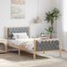 Maison Exclusive - Cadre de lit gris clair 90 x 200 cm Bois de pin massif