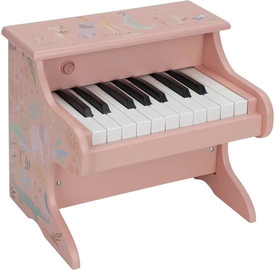 Little Dutch Houten piano - Roze FSC - Safari Friends