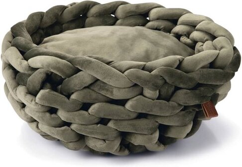 Designed By Lotte Kattenmand Ziba Grijs - Rond - 40x40x15 cm