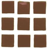 Glorex Hobby 300x stuks vierkante mozaiek steentjes bruin 2 x 2 cm - Hobby materialen