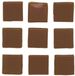 Glorex Hobby 300x stuks vierkante mozaiek steentjes bruin 2 x 2 cm - Hobby materialen